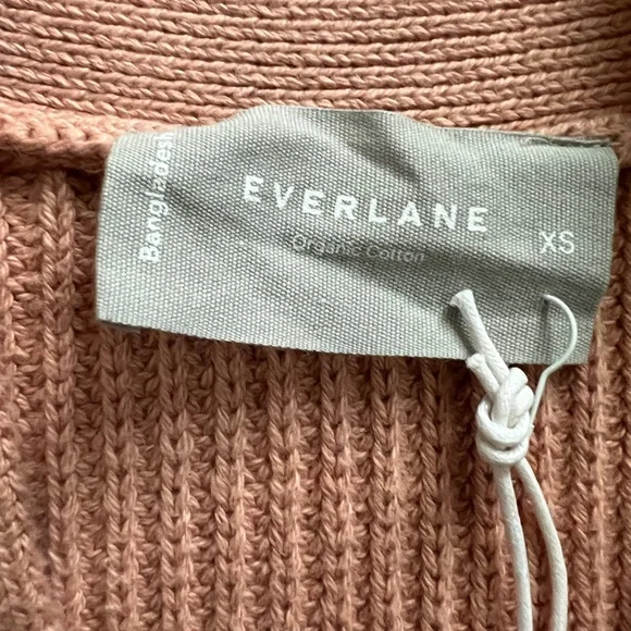 Everlane Blush Pink /terracotta /clay 100% organic cotton, NWT women’s size XS - Picture 2 of 6
